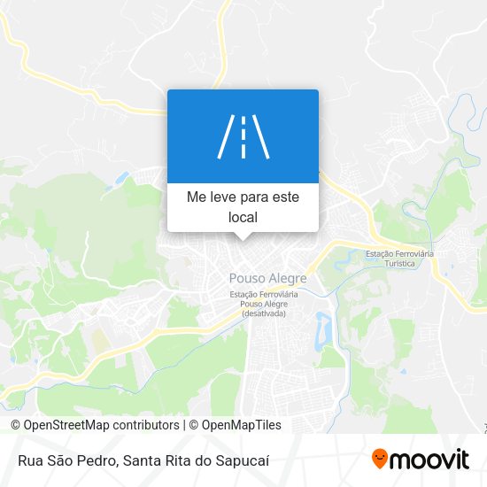 Rua São Pedro mapa
