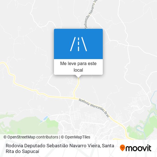 Rodovia Deputado Sebastião Navarro Vieira mapa