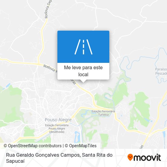 Rua Geraldo Gonçalves Campos mapa
