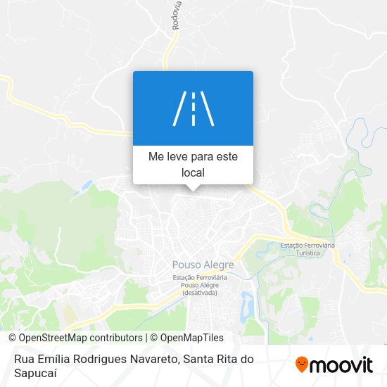 Rua Emília Rodrigues Navareto mapa