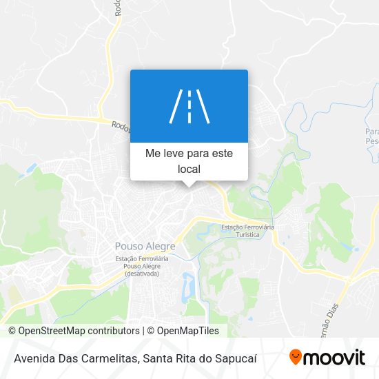 Avenida Das Carmelitas mapa