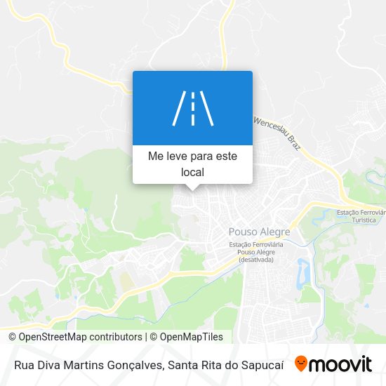 Rua Diva Martins Gonçalves mapa