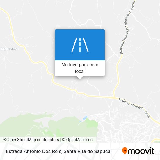 Estrada Antônio Dos Reis mapa