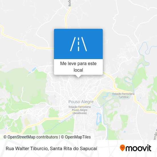 Rua Walter Tiburcio mapa
