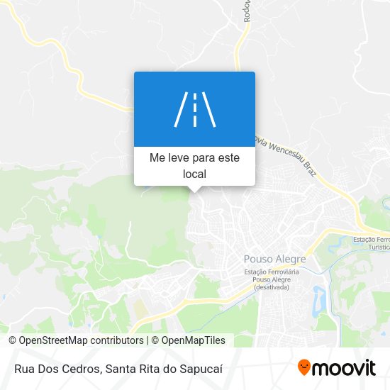 Rua Dos Cedros mapa