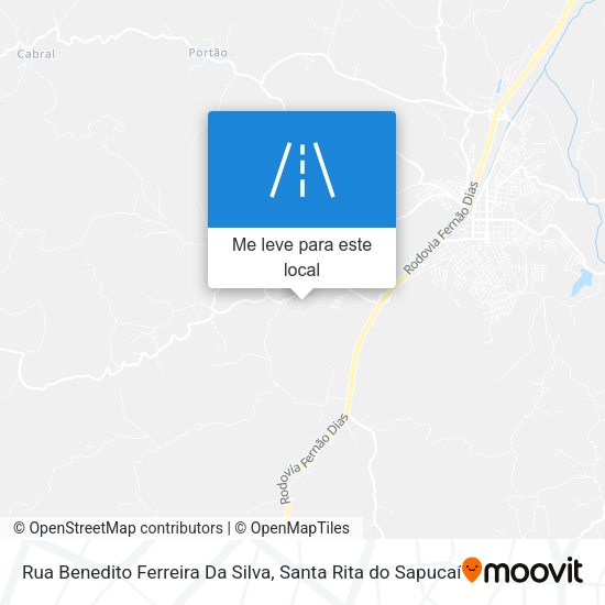 Rua Benedito Ferreira Da Silva mapa
