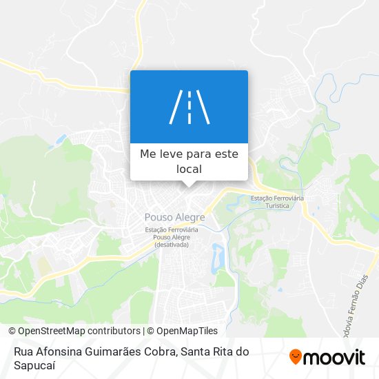 Rua Afonsina Guimarães Cobra mapa