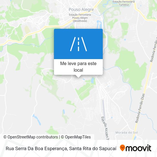 Rua Serra Da Boa Esperança mapa