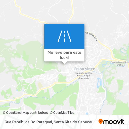 Rua República Do Paraguai mapa