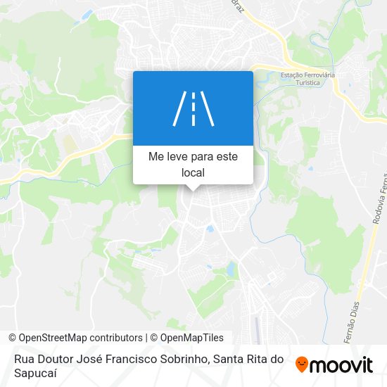 Rua Doutor José Francisco Sobrinho mapa