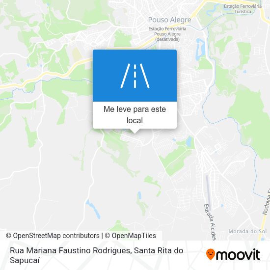 Rua Mariana Faustino Rodrigues mapa