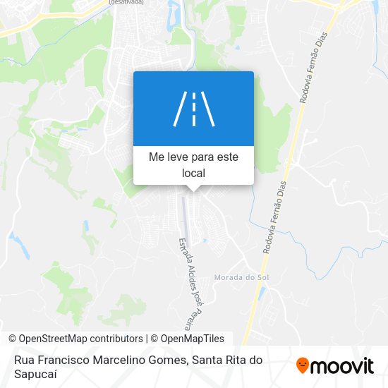 Rua Francisco Marcelino Gomes mapa