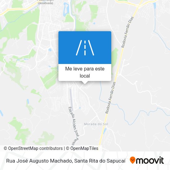 Rua José Augusto Machado mapa