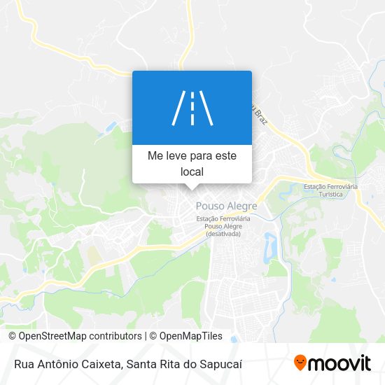 Rua Antônio Caixeta mapa