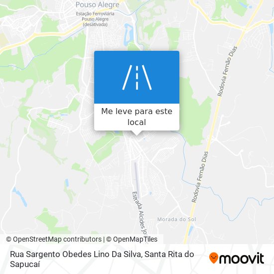 Rua Sargento Obedes Lino Da Silva mapa