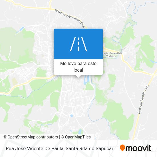 Rua José Vicente De Paula mapa