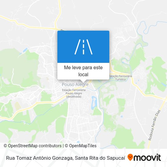 Rua Tomaz Antônio Gonzaga mapa