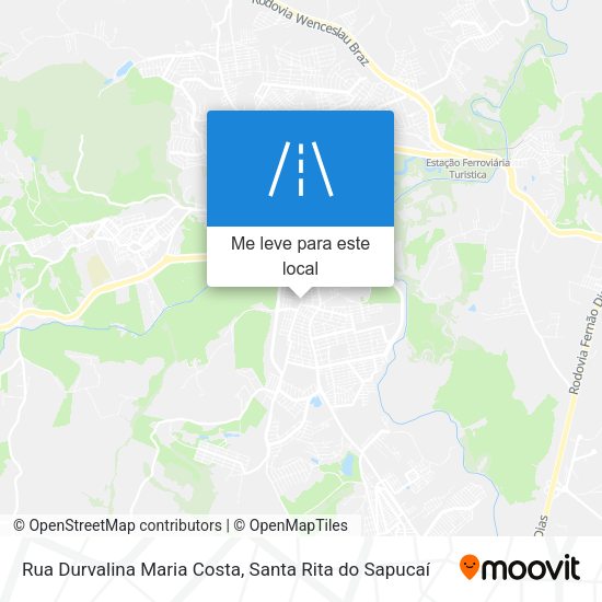 Rua Durvalina Maria Costa mapa