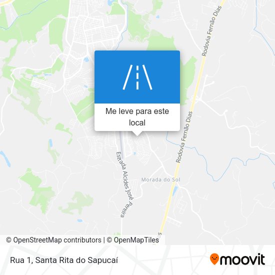 Rua 1 mapa
