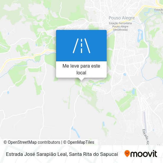 Estrada José Sarapião Leal mapa