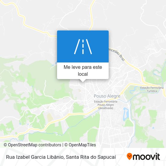 Rua Izabel Garcia Libânio mapa