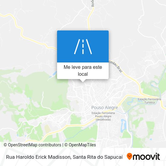 Rua Haroldo Erick Madisson mapa