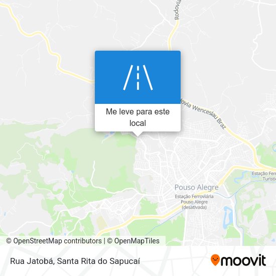 Rua Jatobá mapa