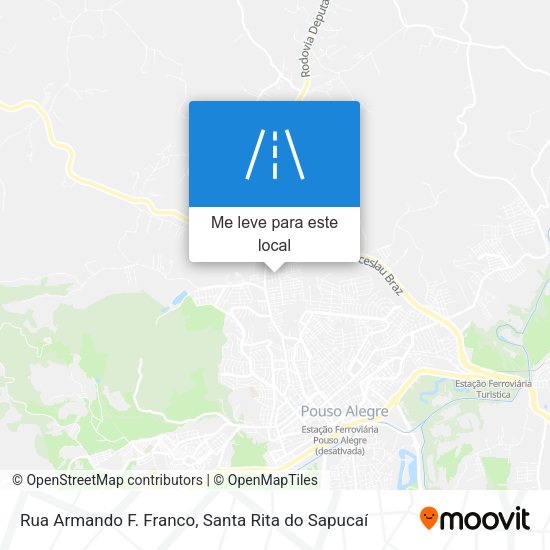 Rua Armando F. Franco mapa