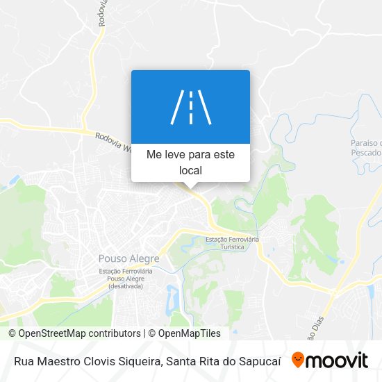 Rua Maestro Clovis Siqueira mapa