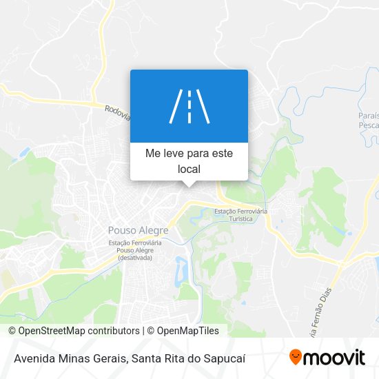 Avenida Minas Gerais mapa