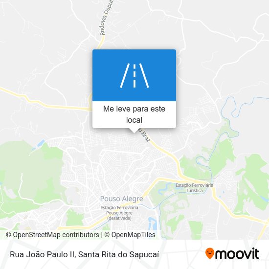 Rua João Paulo II mapa