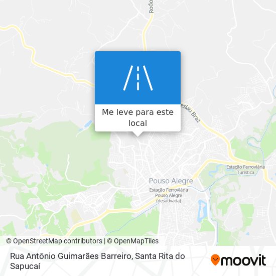 Rua Antônio Guimarães Barreiro mapa