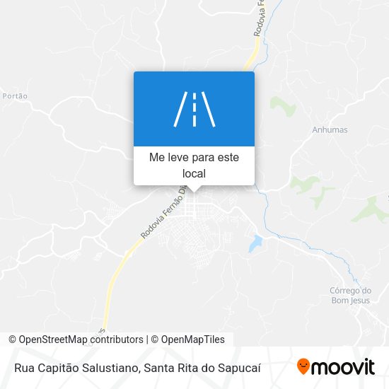 Rua Capitão Salustiano mapa