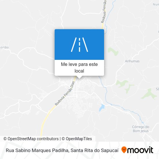 Rua Sabino Marques Padilha mapa