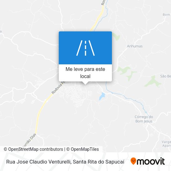 Rua Jose Claudio Venturelli mapa