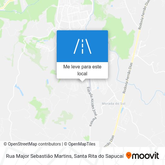 Rua Major Sebastião Martins mapa