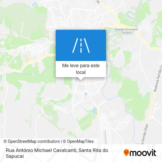 Rua Antônio Michael Cavalcanti mapa