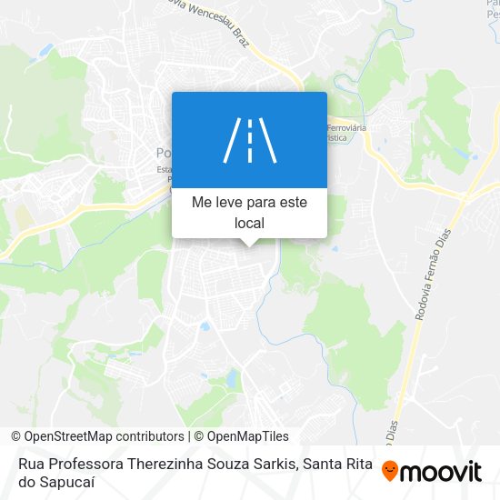 Rua Professora Therezinha Souza Sarkis mapa