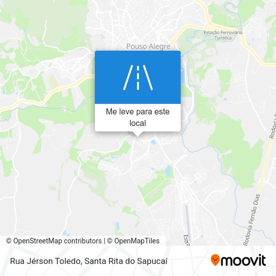 Rua Jérson Toledo mapa