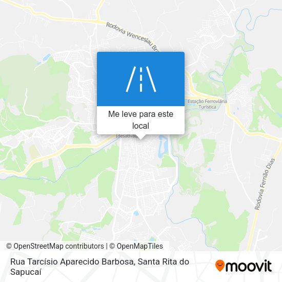 Rua Tarcísio Aparecido Barbosa mapa