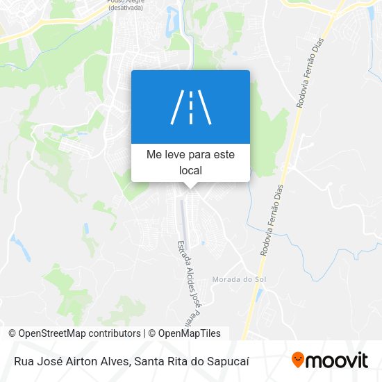 Rua José Airton Alves mapa