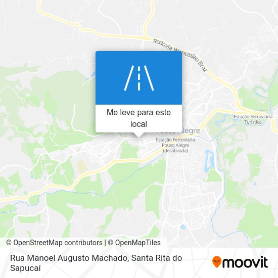 Rua Manoel Augusto Machado mapa