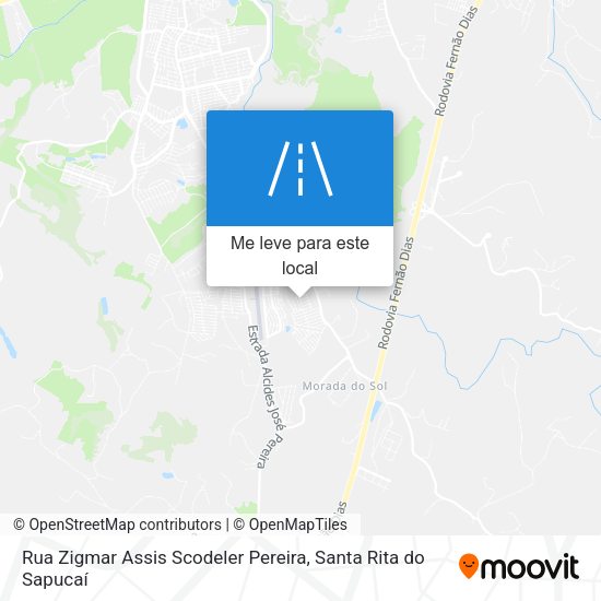 Rua Zigmar Assis Scodeler Pereira mapa