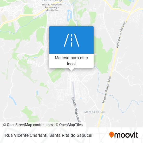 Rua Vicente Charlanti mapa