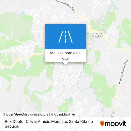 Rua Doutor Clóvis Amicis Modesto mapa