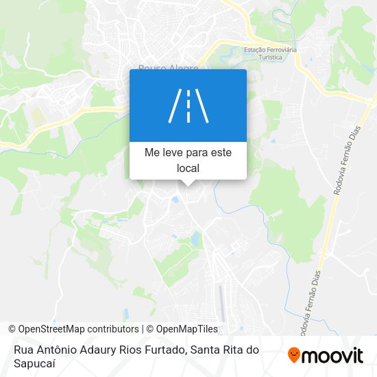 Rua Antônio Adaury Rios Furtado mapa