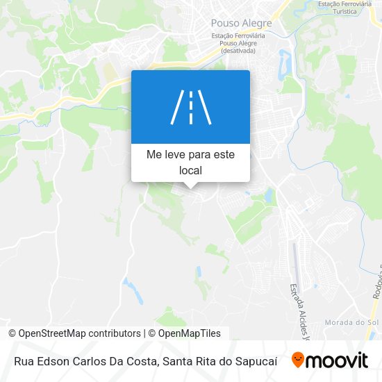 Rua Edson Carlos Da Costa mapa