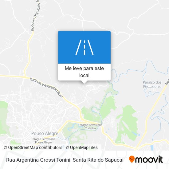 Rua Argentina Grossi Tonini mapa
