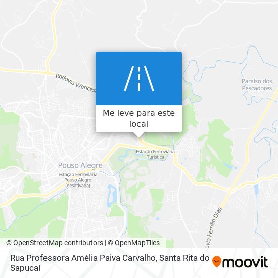 Rua Professora Amélia Paiva Carvalho mapa