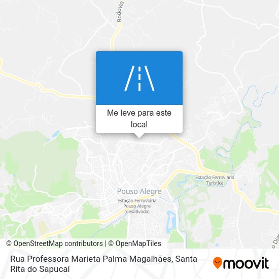 Rua Professora Marieta Palma Magalhães mapa